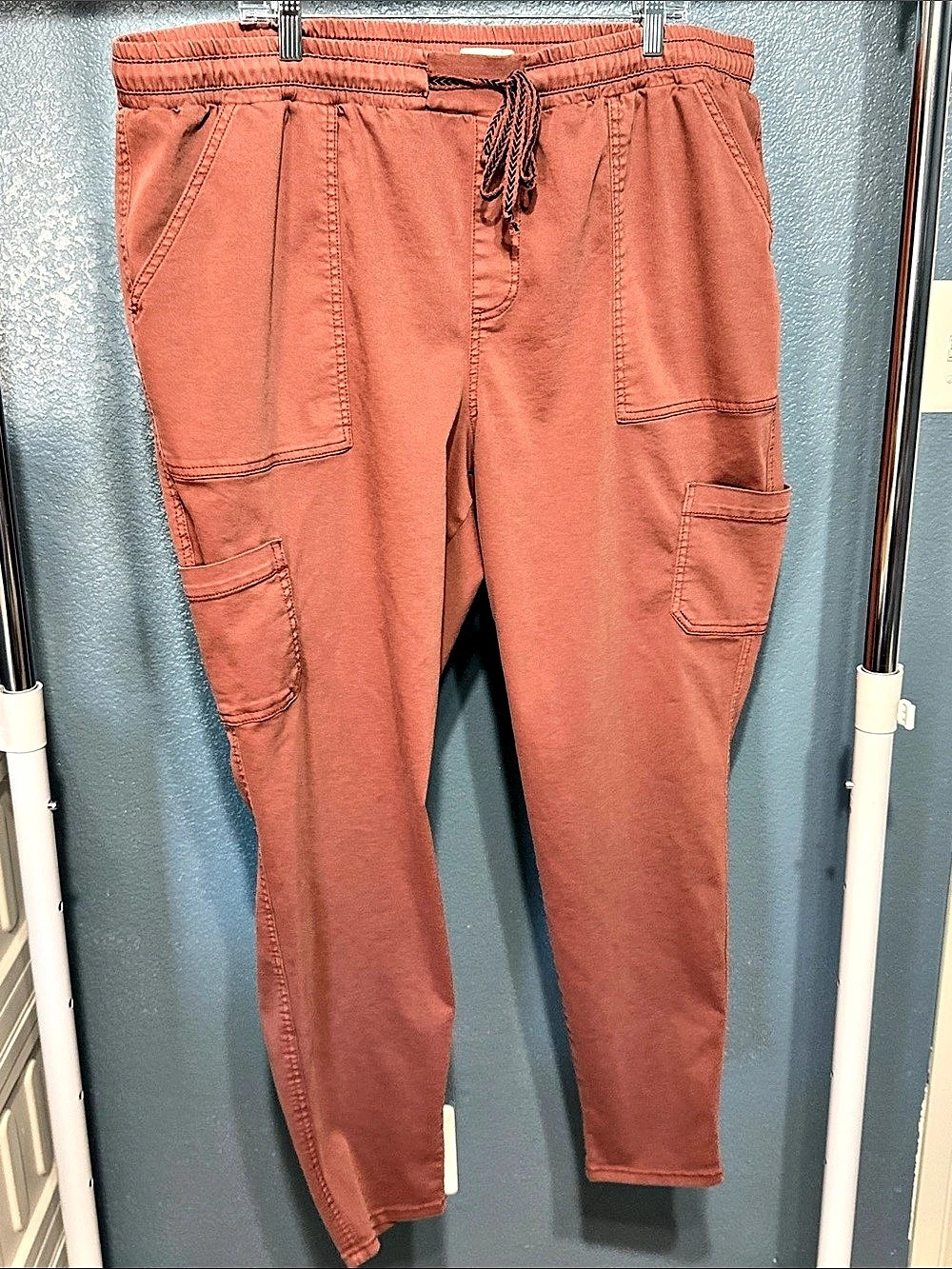 Maurices Weekender Straight Leg Cargo Pant Rust 2X